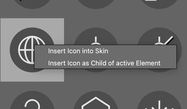 Right-click to open the context menu.